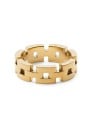 Daniel Wellington Elegante anello a 3 maglie placcato oro DW0040099 - Diametro: 50 mm unisex