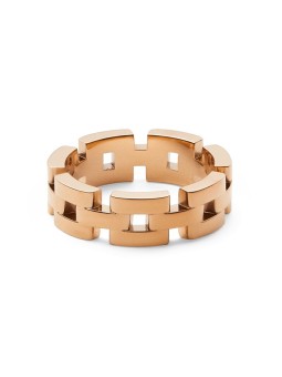 Daniel Wellington Anello placcato oro moda 3-Link DW0040096 - Diametro: 62 mm unisex