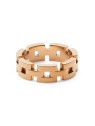 Daniel Wellington Anello placcato oro moda 3-Link DW0040096 - Diametro: 62 mm unisex