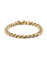 Daniel Wellington Bracciale da uomo placcato oro Ellipse Cuban Chain DW0040166 - Lunghezza: 17,5 cm uomo