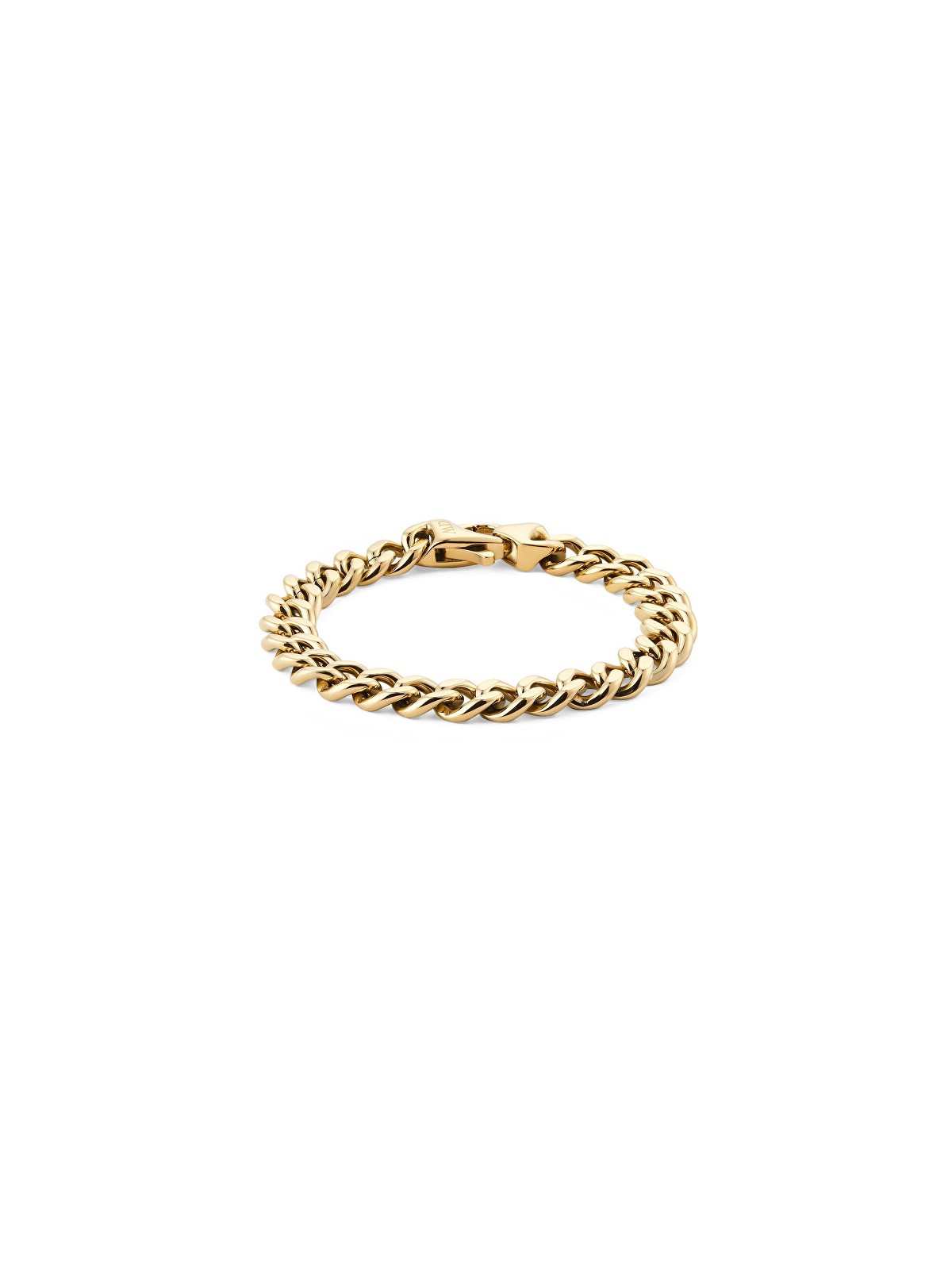 Daniel Wellington Bracciale da uomo placcato oro Ellipse Cuban Chain DW0040166 - Lunghezza: 19,5 cm uomo