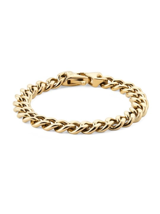Daniel Wellington Bracciale da uomo placcato oro Ellipse Cuban Chain DW0040166 - Lunghezza: 20,5 cm uomo