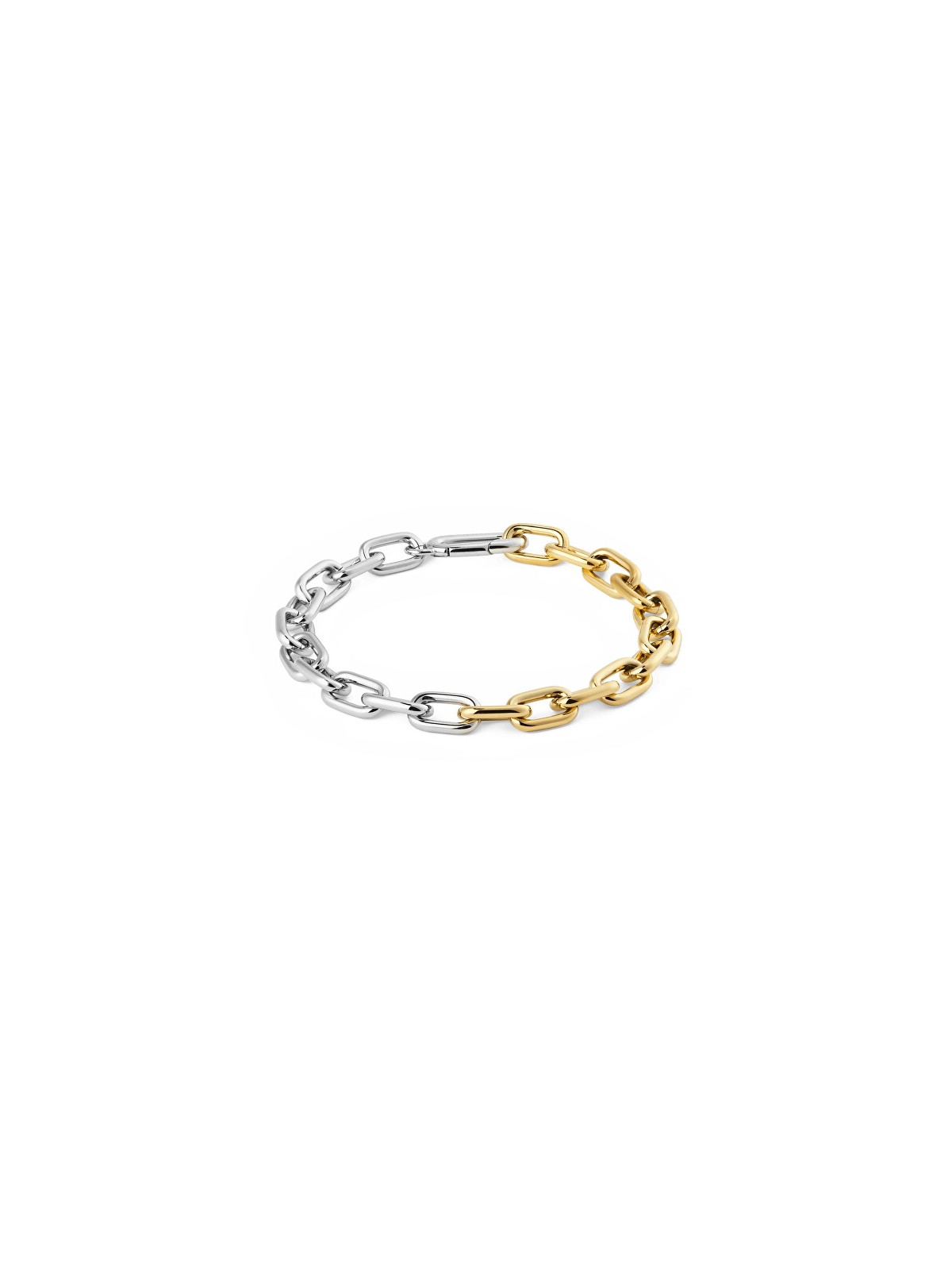 Daniel Wellington Bracciale da donna bicolore Contrast Link DW004019 - Lunghezza: 15,5 cm donna