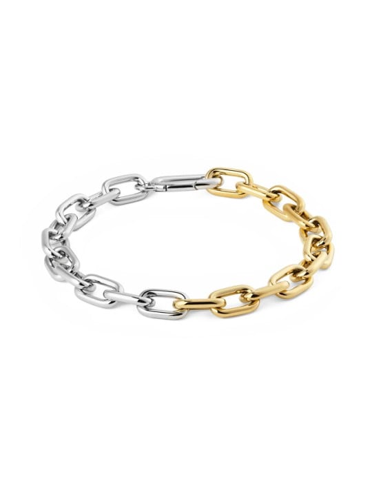 Daniel Wellington Bracciale da donna bicolore Contrast Link DW004019 - Lunghezza: 16,5 cm donna