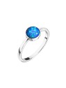 Evolution Group Anello in argento con opale blu 15001.3 - Diametro: 58 mm donna