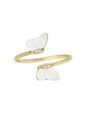 Fossil Anello aperto placcato oro Decent Radiant Wings JF04423710 - Diametro: 54 mm donna