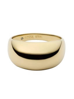 Fossil Ellis JF04746710 Anello da donna placcato oro - Diametro: 52 mm donna