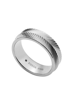 Fossil Elegante anello in acciaio Harlow JF04667040 - Diametro: 52 mm donna