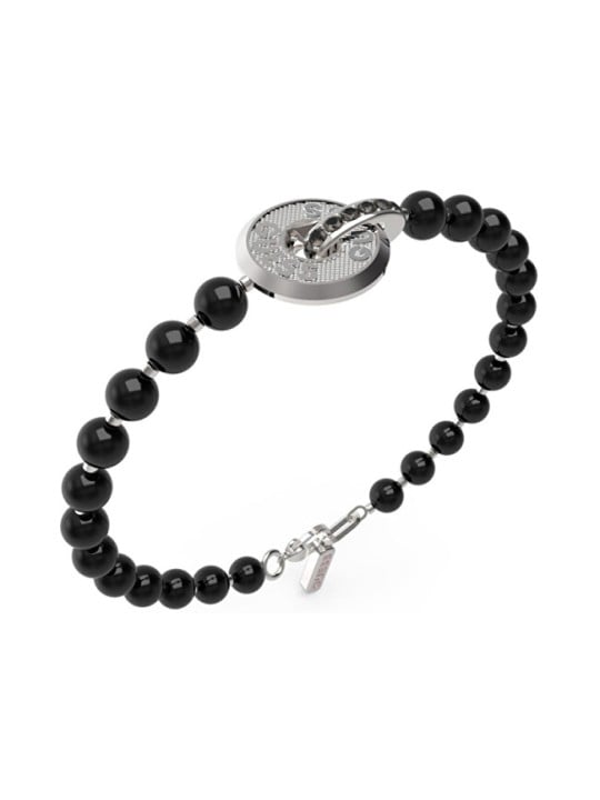 Guess Bracciale da uomo con perline Edgy Styles JUMB04060JWSTBK - Lunghezza: 23 cm uomo