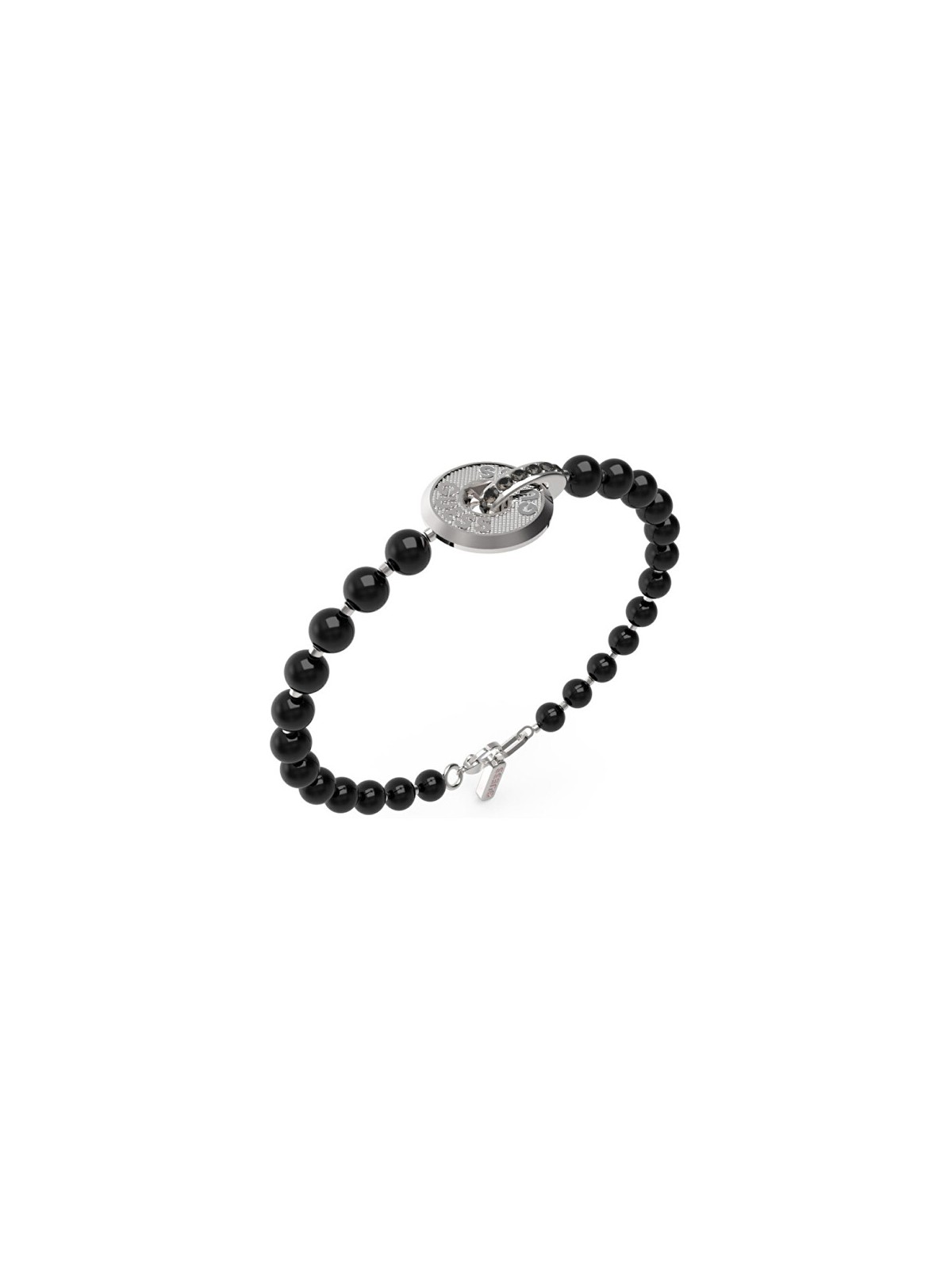 Guess Bracciale da uomo con perline Edgy Styles JUMB04060JWSTBK - Lunghezza: 23 cm uomo