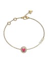 Guess Delicato bracciale placcato oro con zirconi M`ama Non M`ama JUBB04668JWYGFC - Lunghezza: 21 cm donna