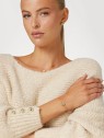 Guess Delicato bracciale placcato oro con zirconi M`ama Non M`ama JUBB04668JWYGFC - Lunghezza: 21 cm donna