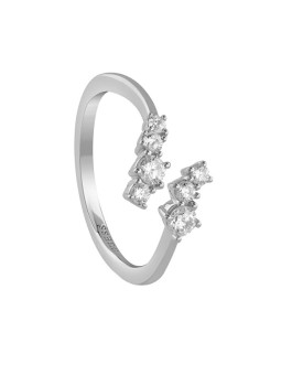 Guess Anello aperto con zirconi Jardin JSBR04477JWRH - Circuito: 54 mm donna