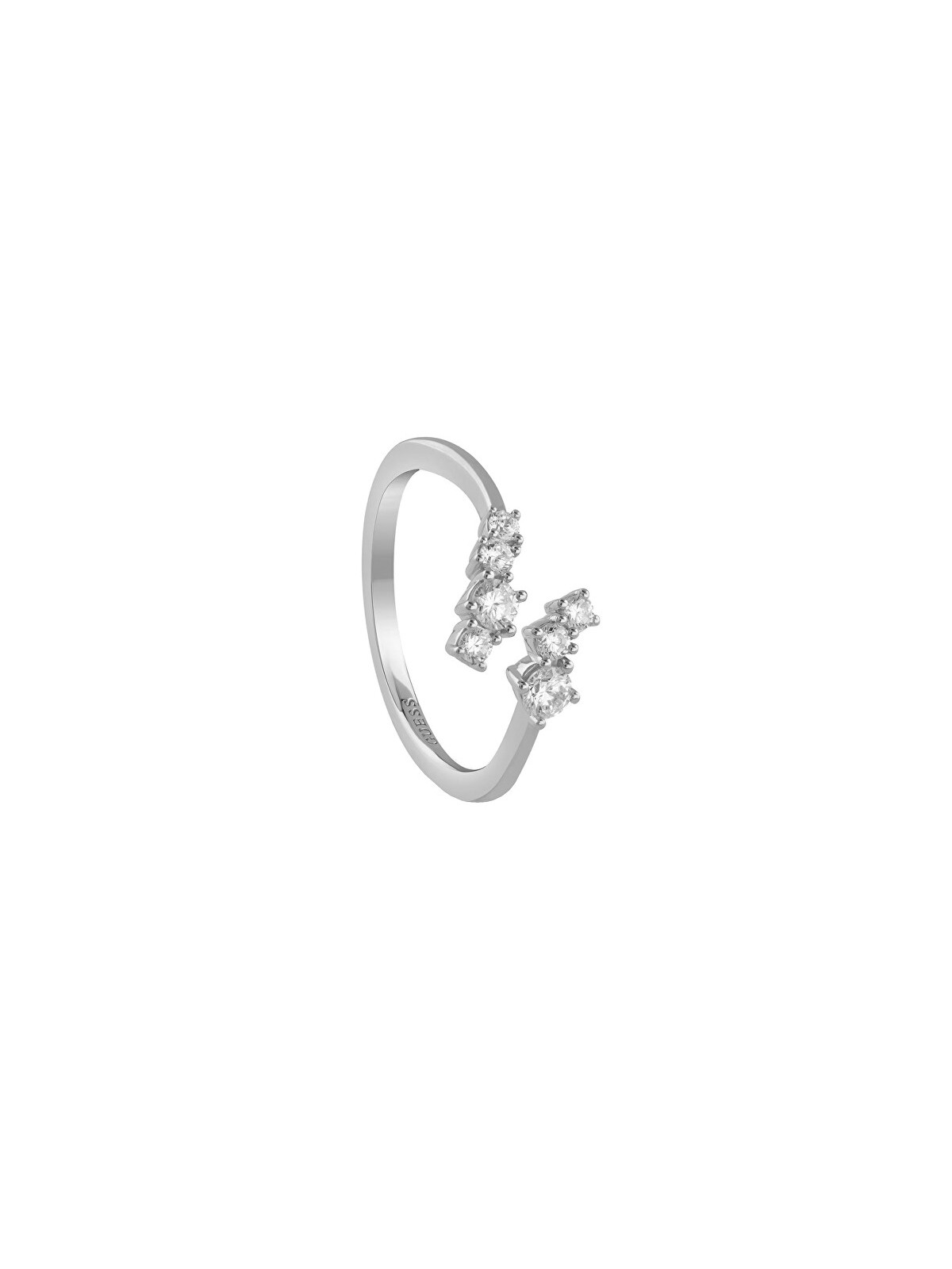 Guess Anello aperto con zirconi Jardin JSBR04477JWRH - Circuito: 54 mm donna