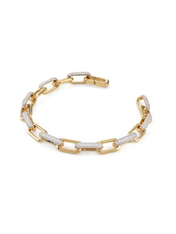 Guess Bracciale vistoso Nuances JSBB04534JWYG placcato oro - Lunghezza: 18,5 cm donna