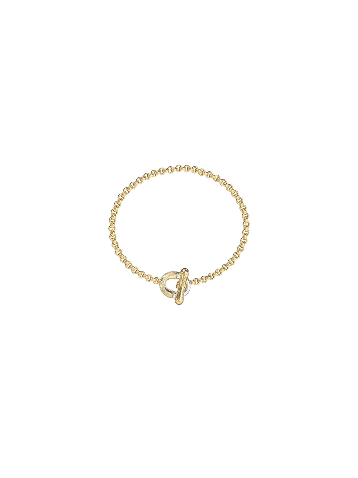 Guess Bracciale bicolore Majorelle JUBB05372JWYGRH - Lunghezza: 21 cm donna