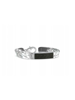 Guess Bracciale da uomo in acciaio King's Road JUXB03224JWSTBK - Lunghezza: 19 cm uomo