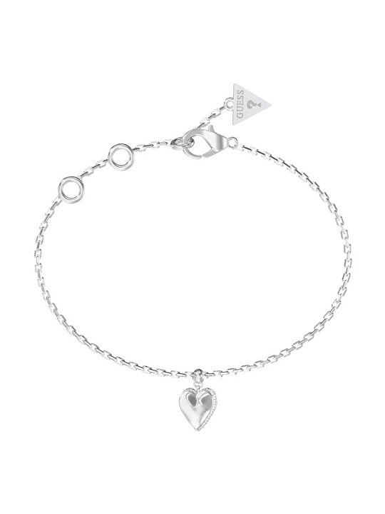 Guess Splendido bracciale in acciaio Heart By Your Side JUBB06082JWRH - Lunghezza: 18,4 cm donna