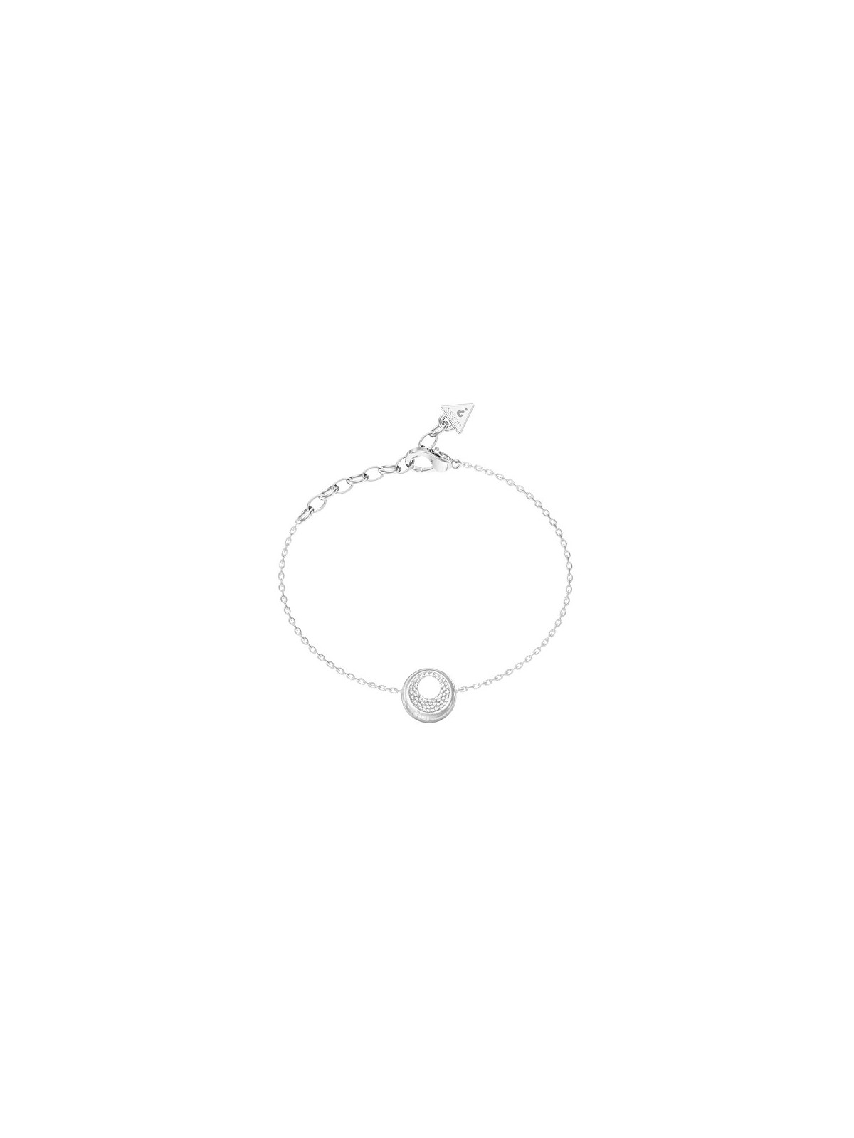 Guess Bellissimo bracciale in acciaio Moon Drops JUBB06246JWRH - Lunghezza: 18,4 cm donna