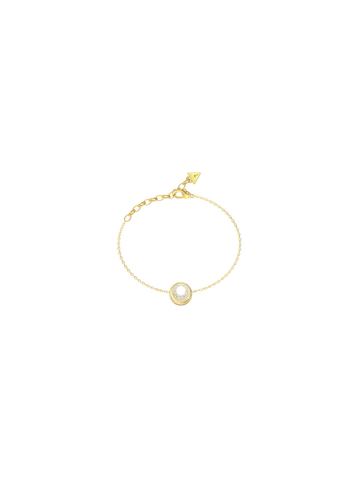 Guess Bracciale Moon Drops placcato oro JUBB06246JWYG - Lunghezza: 18,4 cm donna