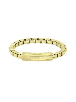 Hugo Boss Elegante bracciale Orlando 1580357 placcato oro - Lunghezza: 19 cm uomo
