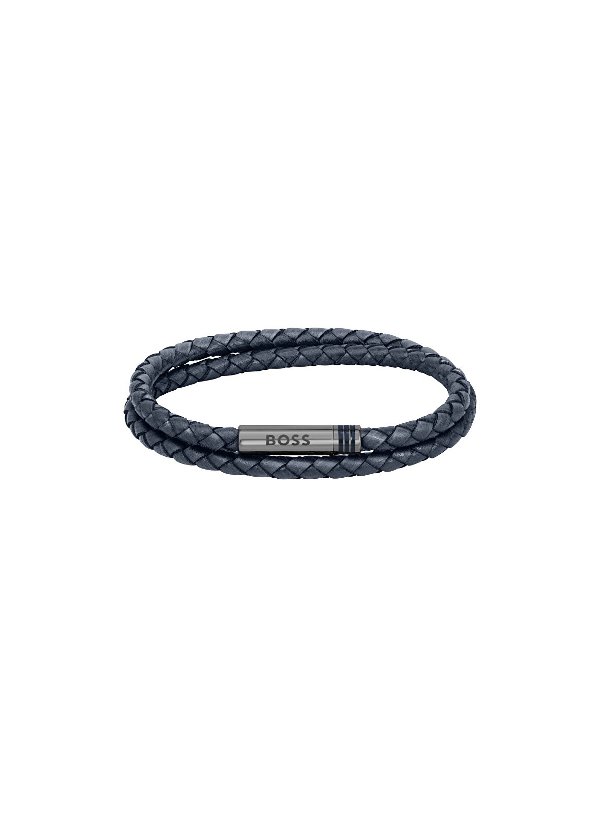 Hugo Boss Elegante bracciale doppio in pelle 1580494 - Lunghezza: 19 cm unisex
