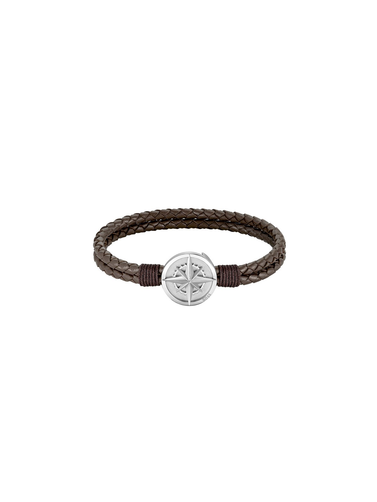 Hugo Boss Elegante bracciale in pelle marrone 1580497 - Lunghezza: 19 cm uomo