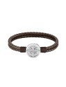 Hugo Boss Elegante bracciale in pelle marrone 1580497 - Lunghezza: 19 cm uomo