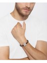 Hugo Boss Elegante bracciale in pelle marrone 1580497 - Lunghezza: 19 cm uomo