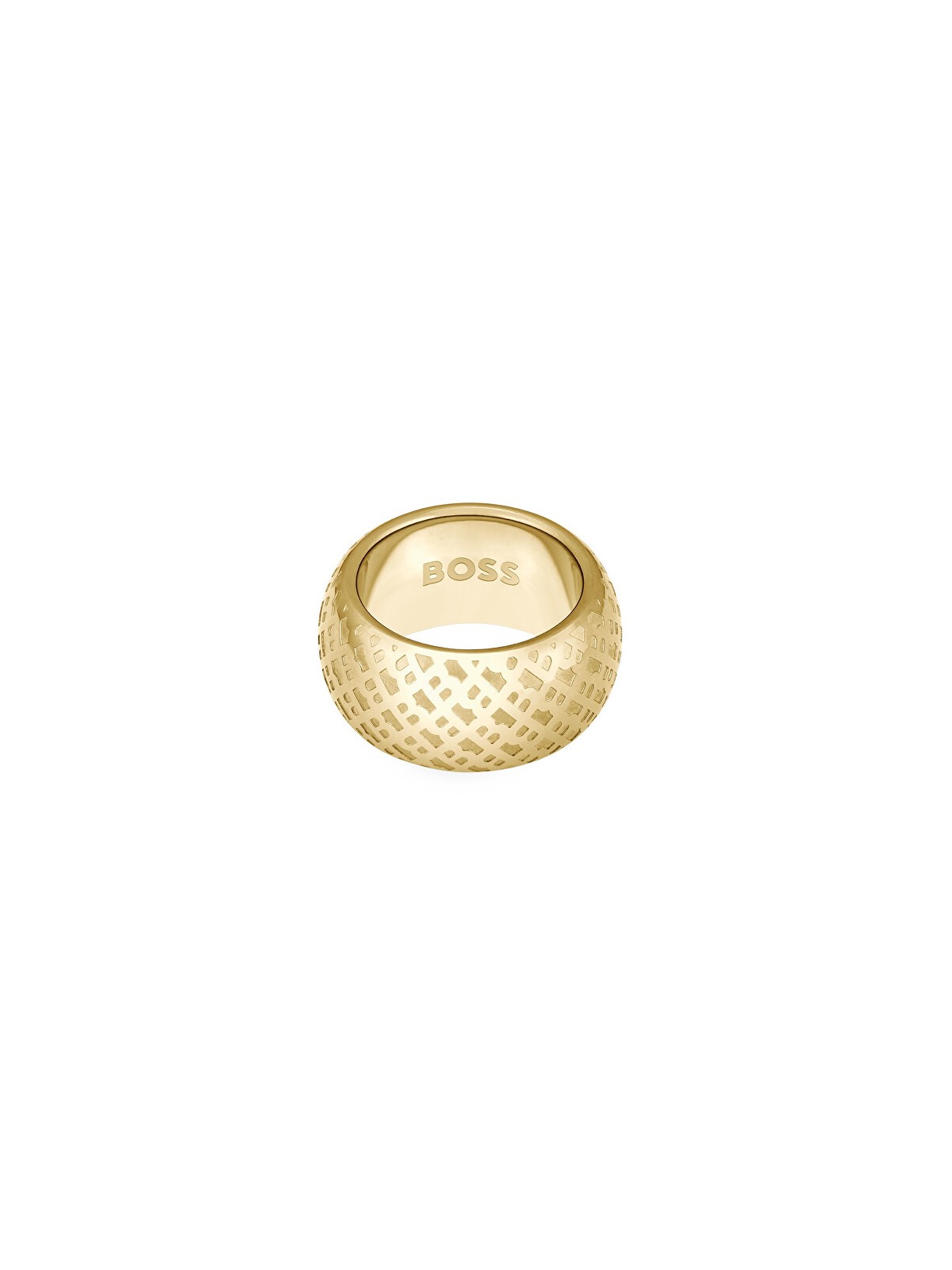 Hugo Boss Anello placcato oro audace per donna 1580589 - Diametro: 55 mm donna