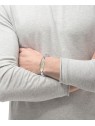 Hugo Boss Bracciale bicolore da uomo senza tempo in acciaio Devon 1580597 - Lunghezza: 17.5 cm uomo
