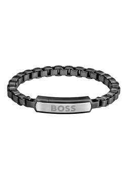 Hugo Boss Elegante bracciale da uomo in acciaio Devon 1580598 - Lunghezza: 17.5 cm uomo