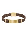 Hugo Boss Bracciale uomo in pelle scamosciata Dylan 1580607 - Lunghezza: 19 cm uomo