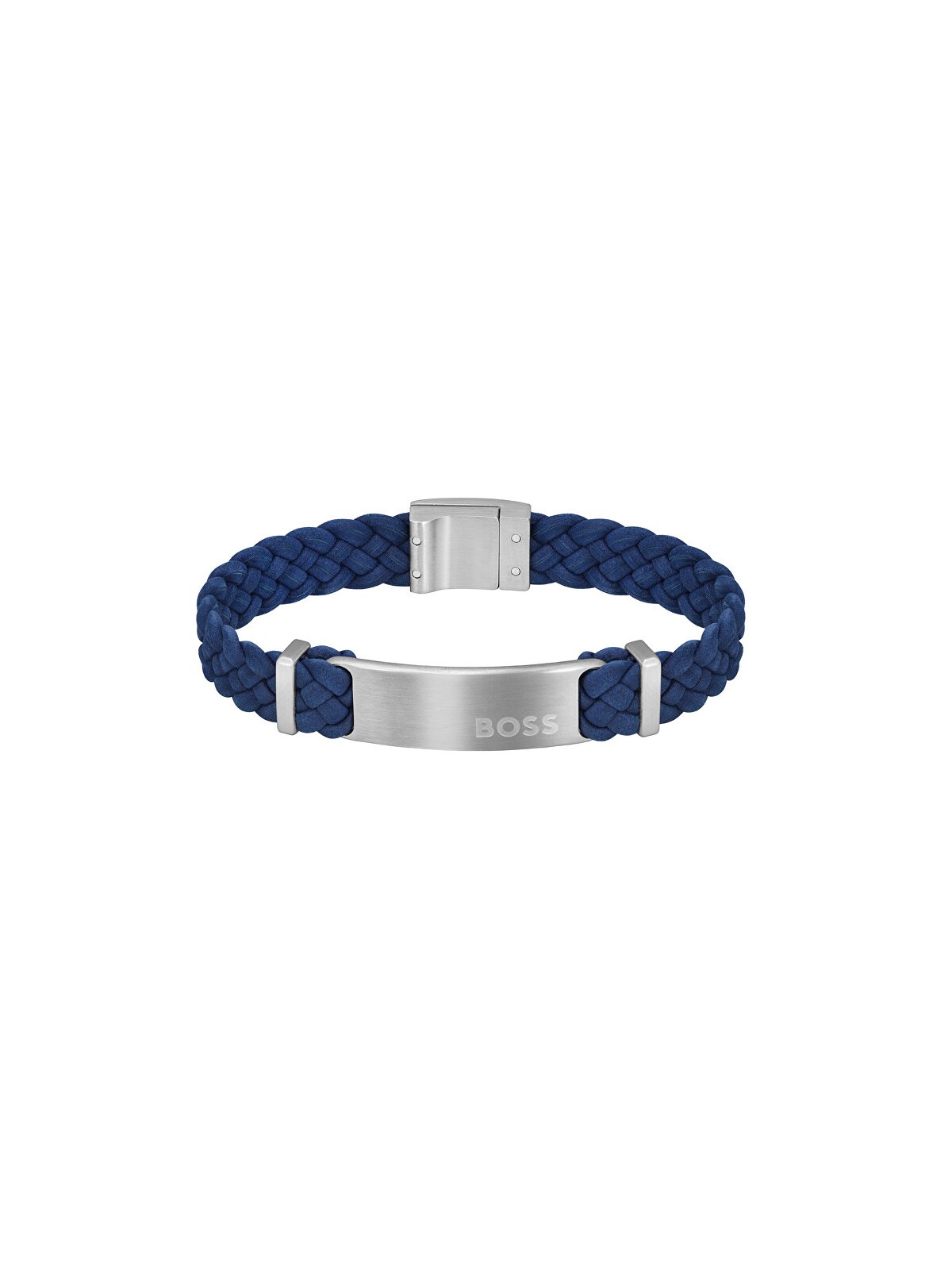 Hugo Boss Bracciale da uomo in pelle scamosciata Dylan 1580609 - Lunghezza: 19 cm uomo