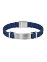 Hugo Boss Bracciale da uomo in pelle scamosciata Dylan 1580609 - Lunghezza: 19 cm uomo