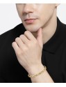 Hugo Boss Bracciale da uomo in acciaio placcato oro Rian 1580614 - Lunghezza: 19 cm uomo