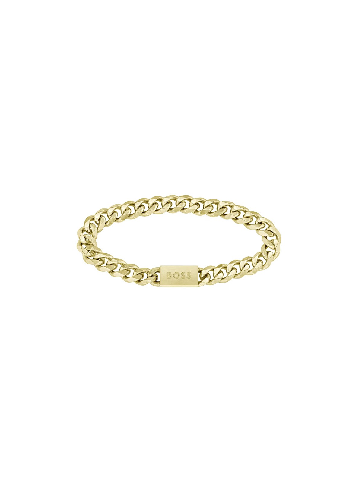 Hugo Boss Elegante bracciale placcato oro da uomo a maglie 1580403 - Lunghezza: 19 cm uomo