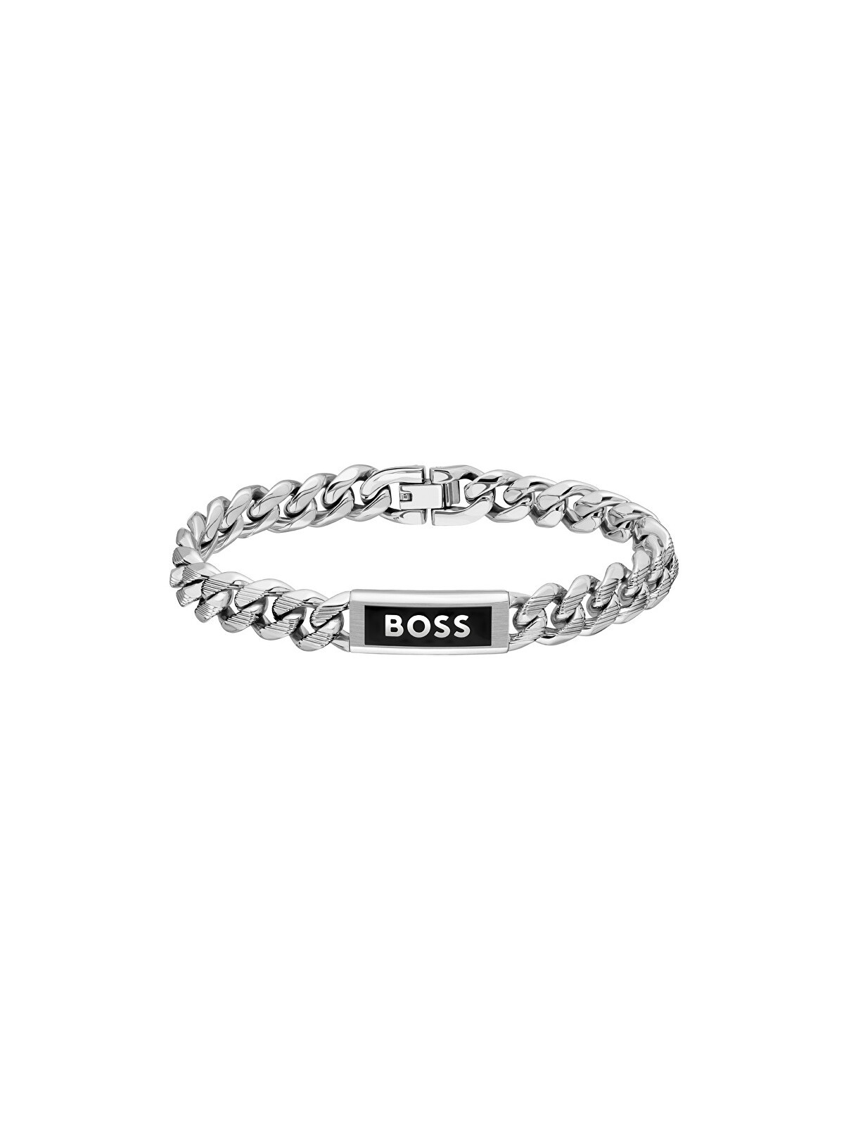 Hugo Boss Bracciale uomo in acciaio Kassy Emblem 1580679 - Lunghezza: 19 cm uomo