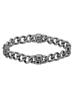 Hugo Boss Bracciale da uomo in acciaio Double B 1580742 - Lunghezza: 19 cm uomo