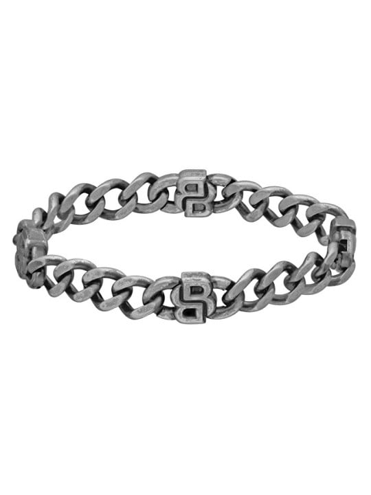Hugo Boss Bracciale da uomo in acciaio Double B 1580742 - Lunghezza: 19 cm uomo