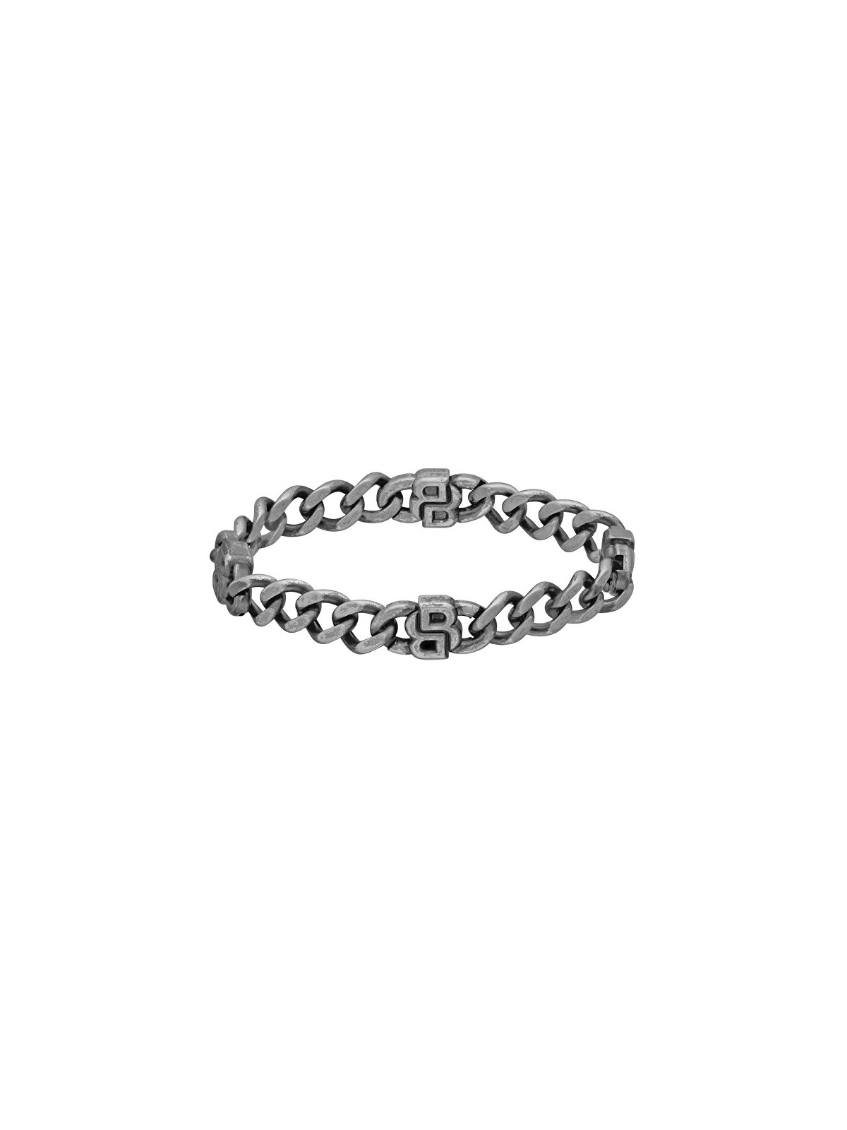 Hugo Boss Bracciale da uomo in acciaio Double B 1580742 - Lunghezza: 19 cm uomo
