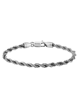 Hugo Boss Elegante bracciale da uomo in acciaio Valis Myles 1580809 - Lunghezza: 19 cm uomo