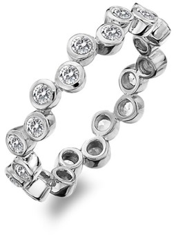 Hot Diamonds Anello di lusso in argento con topazio e diamante Willow DR208 - Circonferenza: 59 mm donna