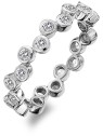 Hot Diamonds Anello di lusso in argento con topazio e diamante Willow DR208 - Circonferenza: 59 mm donna