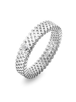 Hot Diamonds Anello di lusso in argento con diamante Quest Filigree DR222 - Circonferenza: 60 mm donna