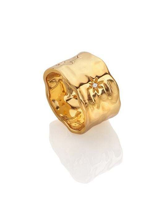 Hot Diamonds Anello di lusso Jac Jossa Soul DR253 placcato oro con diamanti - Circonferenza: 56 mm donna