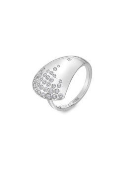 Hot Diamonds Elegante anello Spritz DR295 con diamanti e topazio - Circonferenza: 58 mm donna