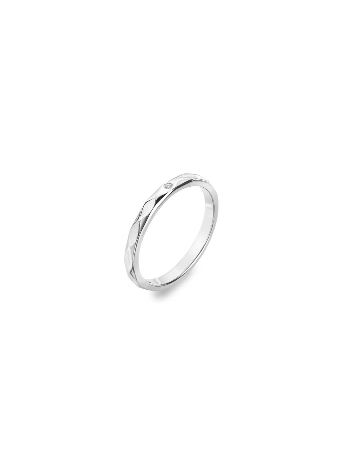 Hot Diamonds Anello delicato in argento con diamante Arlecchino DR321 - Circonferenza: 60 mm donna