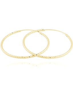 JVD Orecchini ad anello in argento placcato oro SVLE0216XD5GO40 - Diametro: 3 cm donna