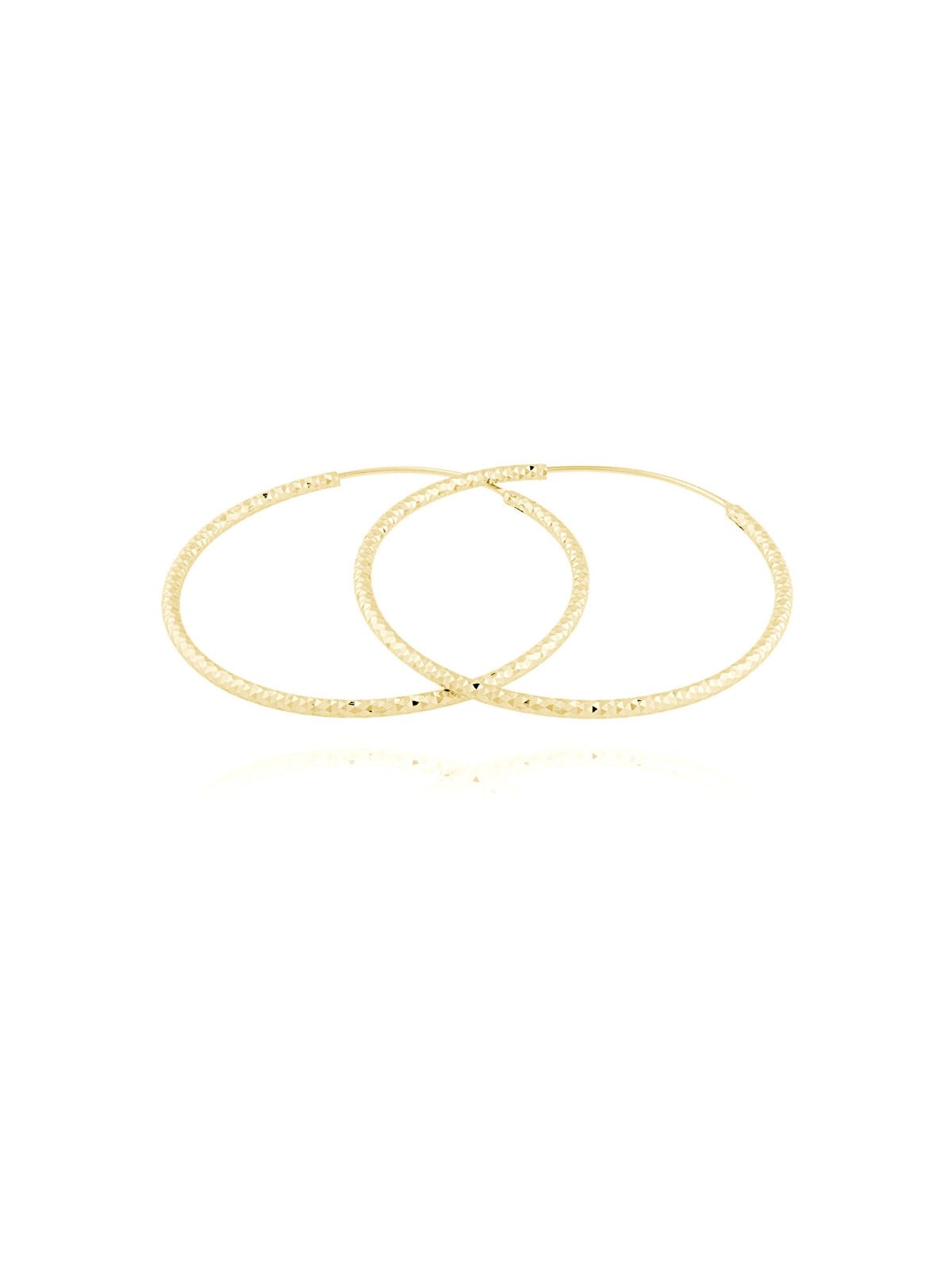 JVD Orecchini ad anello in argento placcato oro SVLE0216XD5GO40 - Diametro: 4 cm donna